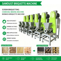 Machine à Briquettes à Extrusion par Vis pour Biomasse, Sciure de Bois, Charbon de Barbecue, Poudre de Carbone, Déchets d'Olivier, Sel et Gypse à Bas Prix