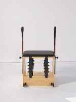 Chaise de Pilates pliable en bois de chêne durable et écologique pour studio, chaise d'entraînement de fitness portable, Reformer de Pilates pliable pour exercices corporels