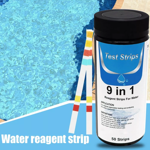 Merydi Bandelettes <span class=keywords><strong>de</strong></span> test 9 en 1 pour aquarium et aquarium Test précis <span class=keywords><strong>de</strong></span> <span class=keywords><strong>la</strong></span> qualité <span class=keywords><strong>de</strong></span> <span class=keywords><strong>l</strong></span>'<span class=keywords><strong>eau</strong></span> Bandelettes <span class=keywords><strong>de</strong></span> test d'<span class=keywords><strong>eau</strong></span> portables pour piscine - Product Image 1
