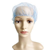 Blanc Noir et Marron Couleur Polyester Filet À Cheveux Doux Jetable Snood Cap Sans Latex Mircromesh Bouffant Caps pour Service Alimentaire
