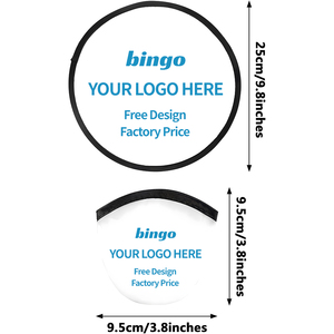 Disque volant pliable polychrome avec pochette Ventilateur à disque volant personnalisé Vente en gros Cadeaux promotionnels Matériel d'impression sur soie <span class=keywords><strong>Chien</strong></span> - Product Image 3