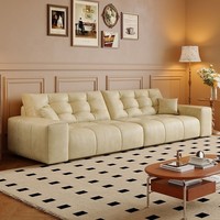 Sofá Seccional Convertible Italiano Moderno de Cuero Vacuno Genuino, Color Personalizable, para Sala de Estar u Hotel, Superventas