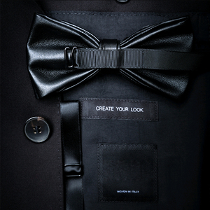 Noeuds <span class=keywords><strong>papillon</strong></span> en plumes pour hommes, noir et blanc, faits à la main, pour mariage, fête, cérémonie, remise de diplôme, coffret cadeau - Product Image 4