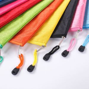 X515 Custom Plastic A4 File Folder Zipper Pouch <b>Lock</b> Envelope Document <b>Bag</b> Oxford File Folder Wholesale Factory Price - Product Image 4