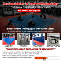 Tapis de grappling MMA et de judo de haute qualité avec certification IJF pour l'entraînement au taekwondo et à la lutte