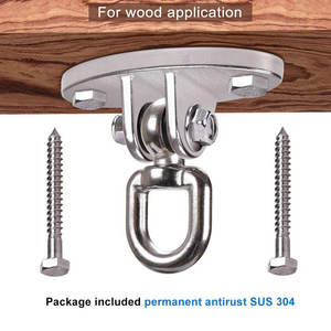 Staffe per altalena in acciaio inossidabile pesanti con ganci a scatto per interni/esterni accessori Hardware per parco giochi - Product Image 2