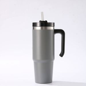 20oz 30oz <b>Handle</b> Car <b>Mug</b> <b>Travel</b> Tumbler Vacuum Insulated Stainless Lid Straw Non-Slip Cold Hot - Product Image 3