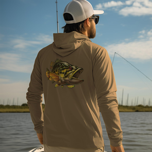Sudadera de Pesca con Protección Solar UPF50+ y Logotipo Personalizado, Camiseta de Pesca de Manga Larga para Hombre con Malla Transpirable y Protección UV, con Máscara - Product Image 3