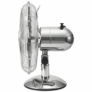 Ventilatore da tavolo in metallo cromato a 30 velocità - Product Image 3