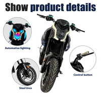 Moto électrique pour adultes homologuée pour la route, norme européenne, 2500W, scooter électrique haute vitesse, OEM ODM, usine directe, stock disponible