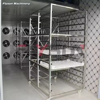 Four de séchage commercial automatique à air chaud grande capacité pour la transformation alimentaire, avec moteur à engrenages PLC, déshydrateur économe en énergie pour fruits secs