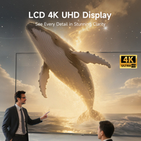 Pizarra Interactiva Táctil Capacitiva Amdox de 65/75 Pulgadas, Pantalla Plana Digital LCD 4K, Sistema Operativo Android 14, 8GB de RAM, 128GB de Almacenamiento, 40