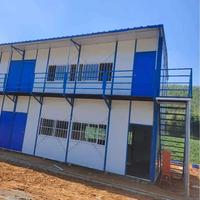 Maison préfabriquée économique en structure légère en acier, portable et démontable, pour dortoirs mobiles de personnel
