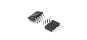 Connecteur à broches à pas de 2,54 mm, simple rangée, angle droit, hauteur : 8,0 mm, matériau PA6T, 1*5P - Product Image 3