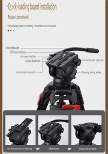 DSLR Micro Máy Ảnh Duy Nhất Thủy Lực Damped <span class=keywords><strong>Head</strong></span> <span class=keywords><strong>Tripod</strong></span> Nhiếp Ảnh Phổ Trượt <span class=keywords><strong>Tripod</strong></span> Tương Thích Với <span class=keywords><strong>Manfrotto</strong></span> - Product Image 5
