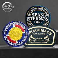 Patchs personnalisés en silicone souple et PVC, logo créatif 3D, avec support en velcro, patchs durables en caoutchouc thermocollants pour chapeaux et vêtements