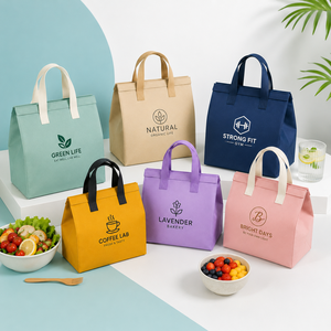 Sac isotherme jetable pour aliments chauds et froids, en aluminium imperméable, avec impression personnalisée du logo, pour livraison à emporter, en non-tissé - Product Image 3