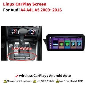 Linux không dây xe chơi Android Auto Car đa phương tiện Màn hình hiển thị cho Audi A4 A5 2009-2016 LHD đơn vị đứng đầu màn hình cảm ứng - Product Image 6