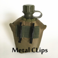 Fournisseur chinois de gourde en PE durable de couleur vert olive camouflage avec ceinture pour la randonnée et le camping