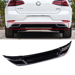 Kits de carrosserie de pare-chocs avant et arrière pour VW <span class=keywords><strong>Golf</strong></span> <span class=keywords><strong>7</strong></span> <span class=keywords><strong>GTI</strong></span> MK7 <span class=keywords><strong>7</strong></span>.5 Diffuseur Spoiler Splitter ABS Plastic Front Lips Rear Bumper - Product Image 5
