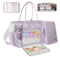 Grande housse de Bible avec bandoulière, fournitures d'étude biblique, kit de journalisation biblique, étui de transport de livre, cadeaux chrétiens pour femmes