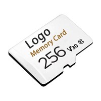 Cartes mémoire Mini SD personnalisées en gros, 8 Go à 256 Go, en plastique, classe 10, noires, certifiées CE, RoHS, FCC, garantie 1 an