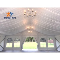 Tenda Pesta Luar Ruangan Besar, Kanopi Aluminium Kustom, untuk Festival, Perayaan, Pernikahan, Pesta, Pertemuan Taman, Upacara
