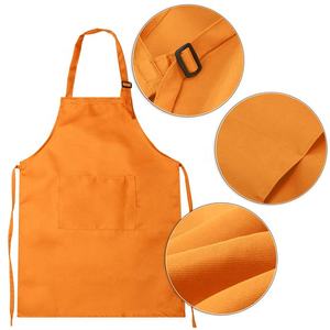 Ensemble <span class=keywords><strong>tablier</strong></span> et toque de chef pour enfants, tabliers ajustables en polyester pour garçons et filles avec 2 poches pour la cuisine, petite taille - Product Image 4