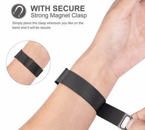Correa de reloj Milanesa De acero inoxidable para <span class=keywords><strong>Fitbit</strong></span> Versa/<span class=keywords><strong>Versa2</strong></span>/versa Lite - Product Image 2