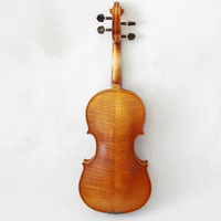 Violon professionnel en bois d'épicéa, fabriqué à la main, avec archet et étui