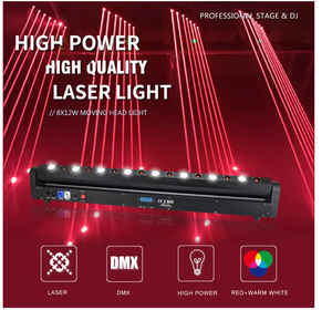 Chia Sẻ 8 Mắt Đèn Laser Đỏ + Đèn LED RGB Đèn Pha Di Chuyển Chùm Tia Laser Hiệu Ứng Điểm Ảnh Fob Tham Khảo Giá: Nhận Giá Mới Nhất - Product Image 2