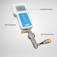 Détecteur d'oxygène OXYBABY O2CO2/O2 avec alarme lumineuse et faible précision