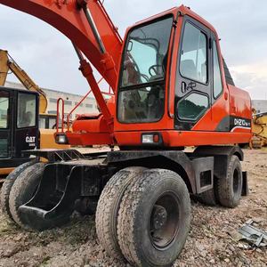 Excavadora Doosan de segunda mano en excelentes condiciones de trabajo, excavadora hidráulica Doosan con ruedas de dos ruedas a la venta - Product Image 1