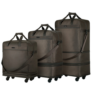 Hanke Fabric Light Weight Duffel Trolley Travel Trolley Luggage Wholesale Carry on Hand <strong>Foldable</strong> <strong>Suitcase</strong> - Product Image 2