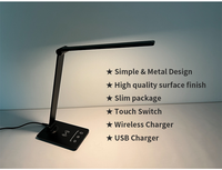 Lampe de bureau LED sans fil, soin des yeux, à intensité variable, tactile, pliable, lampe de lecture, rechargeable, éclairage de nuit, bureau, étude