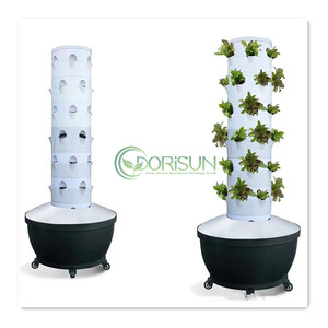 Tour de jardinage hydroponique vertical avec éclairage LED, rouleau de tuyau PVC hydroponique, <span class=keywords><strong>engrais</strong></span> pour graines de laitue, culture verticale - Product Image 2