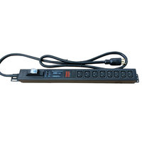 Multiprise horizontale de haute qualité, PDU 50A C19 8 sorties 240V/250v L6-50P prise en Rack