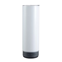Gobelet isotherme droit de 20 oz avec haut-parleur Bluetooth et couvercle, idéal pour les cadeaux