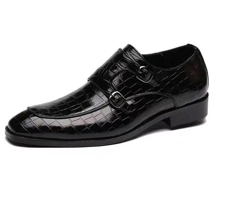 Monk Genuine Leather Men's Style Shoes British Business Men's Shoes Formal Dress Shoes Oxfords 2023
