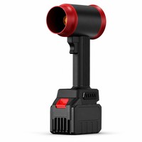 Souffleur à conduit sans fil portatif 21V, ventilateur à jet haute puissance 1500W, vitesse du vent 53m/s, poussée 2200g, moteur électrique sans balais, variation de vitesse continue