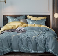 Drap de lit imprimé personnalisé couette 3d ensemble de couverture de lit 100% coton ensemble de literie drap de lit de luxe ensemble de couette
