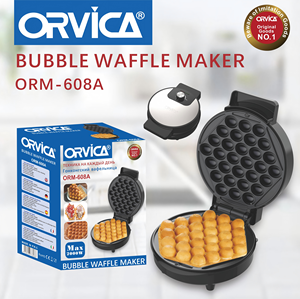 ORVICA 双面加热不粘涂层不锈钢鸡蛋华夫饼鱼丸机电动自动家用2000W - Product Image 5