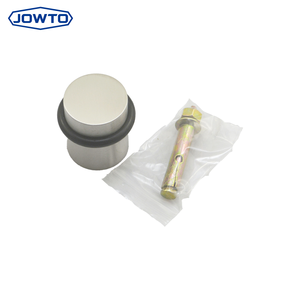 Butée de <span class=keywords><strong>porte</strong></span> magnétique ronde en acier inoxydable, <span class=keywords><strong>cale</strong></span> de <span class=keywords><strong>porte</strong></span> cylindrique avec anneau en caoutchouc antidérapant, quincaillerie de fixation pour meubles - Product Image 4