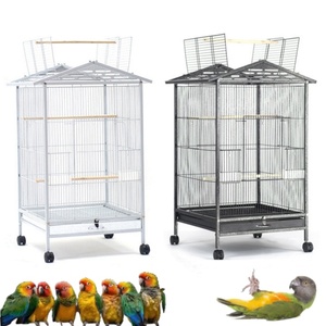 Taşınabilir yutmak Pet yuva içecek kuş kafesleri örgü kaynak makinesi pencere kuş besleyici evde kuş evi ile kutup - Product Image 2