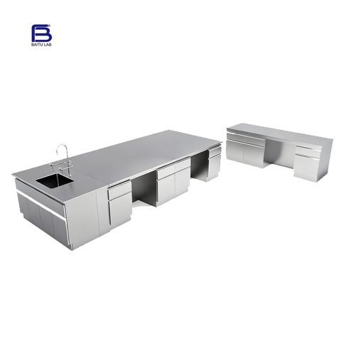 Laboratory Stainless Steel Bench Medicine Hospital Furniture Manufacturers Lab Benches