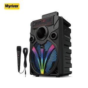 Myriver Bass Loa Woofer Loa Với Microphone Studio 8 Inch Neodymium Loa Xe Đẩy Loa Amp Mô-đun