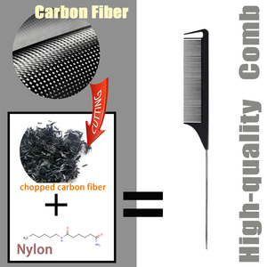 Peines de cola puntiaguda de fibra de carbono estilista, perfectos para separar y desenredar el cabello - Product Image 2