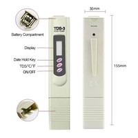 Testeur de qualité de l'eau numérique TDS Meter pour l'eau potable, les aquariums et la culture hydroponique