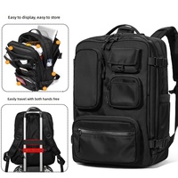 Sac à dos Oxford tendance avec coussin d'air, sac extérieur stéréo, décontracté, grande capacité, unisexe, pratique pour les voyages, sac à dos pour ordinateur portable en polyester