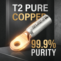 Connecteur de câblage électrique en cuivre et aluminium soudé par friction, série ACL, pureté 99,9 %, pour bornier et transformateur
